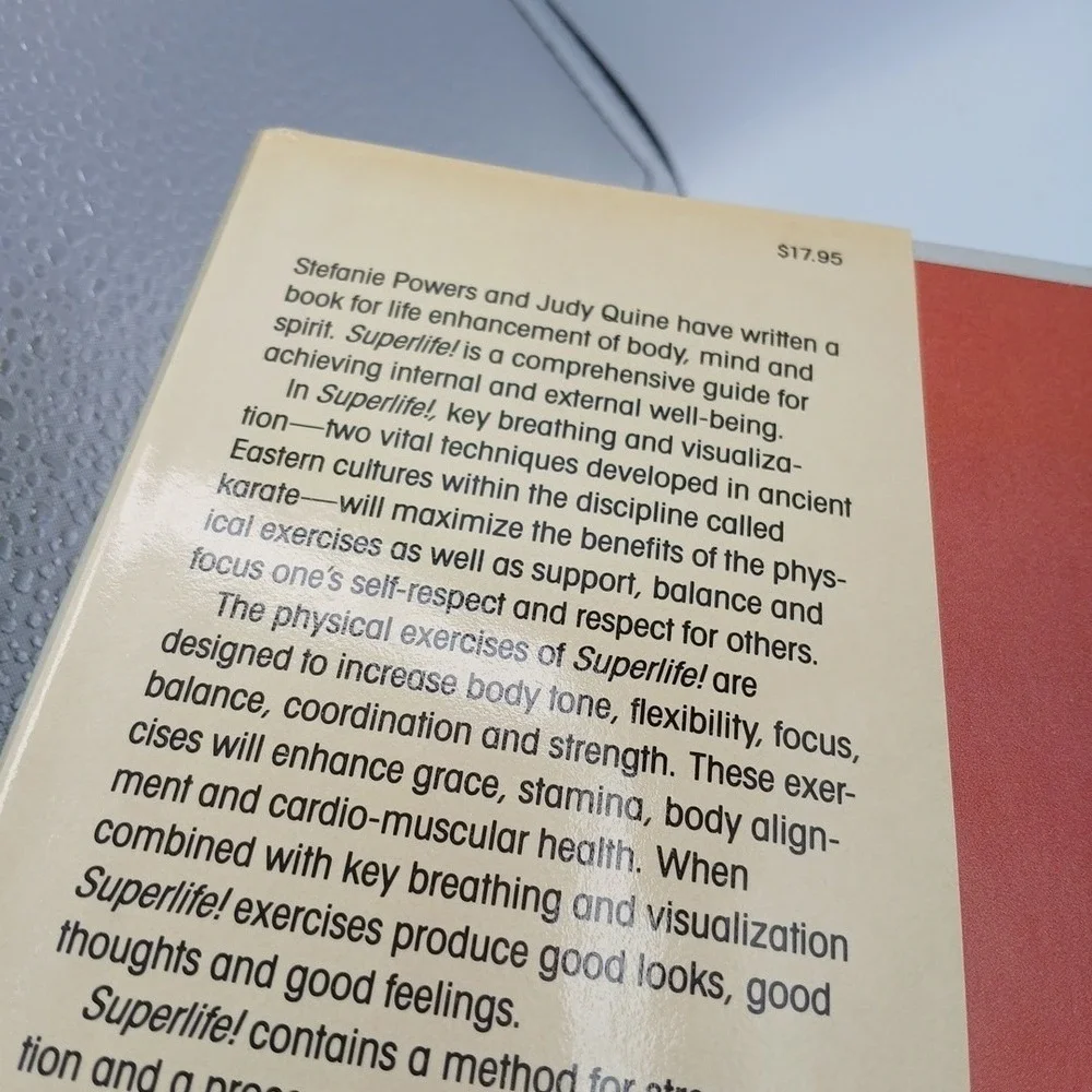 Stefanie Powers Superlife! Stephanie Powers Hardcover 1985 NOS